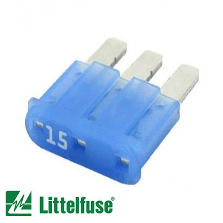 0337015.PX2S Littelfuse MICRO3 Blade Fuse 15 Amp (FB3M.15) Pack of 10